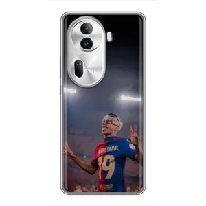 Чохол з футболістом Ламін Ямаль Oppo Reno 11 Pro 5G (Ямаль на стадіоні)