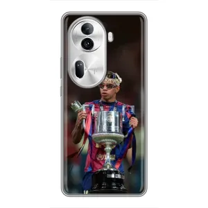 Чохол з футболістом Ламін Ямаль Oppo Reno 11 Pro 5G (Ямаль з кубком)