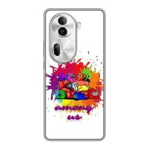 Чохли Амонг Ас для Oppo Reno 11 Pro 5G (AlphaPrint) (Яскравий АмонгАс)