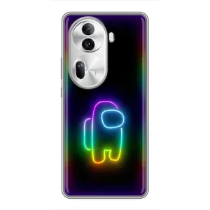 Чохли Амонг Ас для Oppo Reno 11 Pro 5G (AlphaPrint) (Яскравий скін)