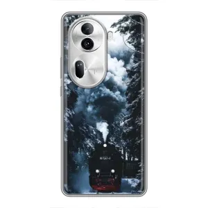 Новорічні, Святкові Чохли для Oppo Reno 11 Pro 5G - 2024 год (Зимовий потяг)