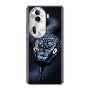 Чохол з картинкою 'Хижаки' для Oppo Reno 11 Pro 5G (Чорна змія)