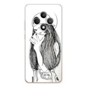 Чехол с печатью для OPPO Reno 12 F - (Мода) (AlphaPrint) (Фото девочки)