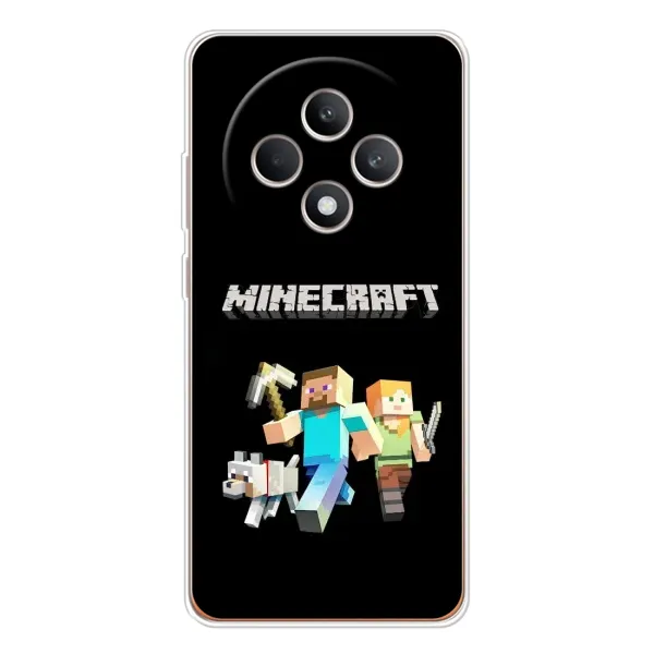 Чехол с принтом «герои Minecraft» для OPPO Reno 12 F