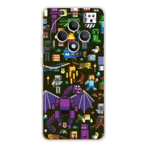 Чехол Майнкрафт на OPPO Reno 12 F (AlphaPrint) Minecraft (Коллаж Майнкрафт)