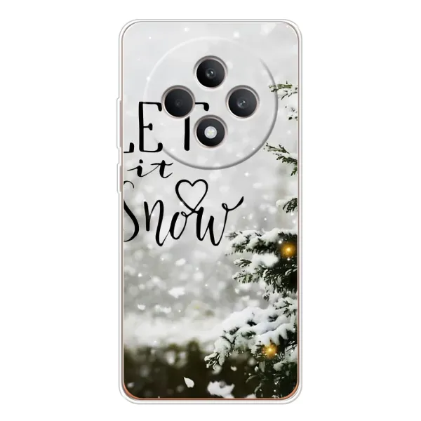 Чехол с принтом «Let it snow» для OPPO Reno 12 F Чехол с принтом «Let it snow» для OPPO Reno 12 F