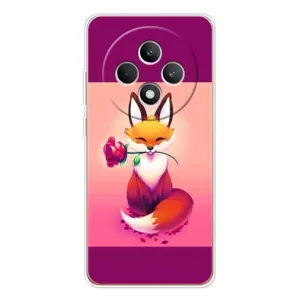 Чехол с принтом «Лисичка с розочкой» для OPPO Reno 12 F