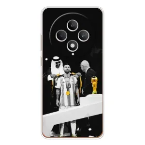 Чехлы для OPPO Reno 12 F (Leo чемпион) (AlphaPrint) (Месси в накидке)