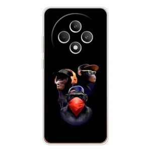 Чехол с Обезьянами OPPO Reno 12 F - (AlphaPrint) (Три обезьяны)
