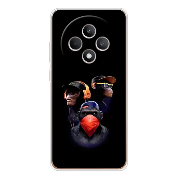 Чехол с принтом «Три обезьяны» для OPPO Reno 12 F Чехол с принтом «Три обезьяны» для OPPO Reno 12 F