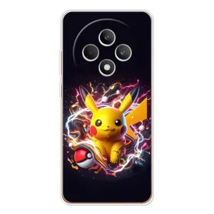 Чехол с Пикачу на OPPO Reno 12 F (Пикачу с мячом)