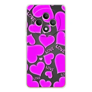 Чохол з принтом «Pink hearts» для OPPO Reno 12 F