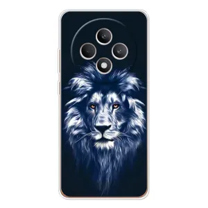 Чехол со Львом для OPPO Reno 12 F (VPrint) (Синий Лев)