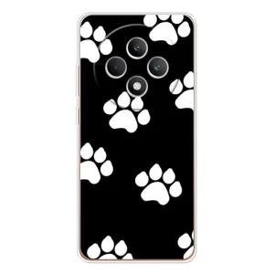 Чехлы с собаками для OPPO Reno 12 F (VPrint) (Следы собаки)