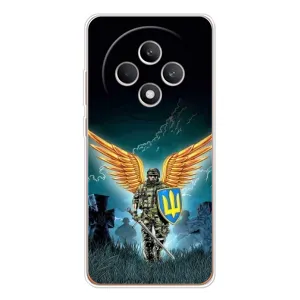 Чехлы с картинкой ЗСУ для OPPO Reno 12 F (AlphaPrint) (Солдат ЗСУ)