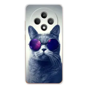 Чехол с принтом для OPPO Reno 12 F (AlphaPrint) Модные коты