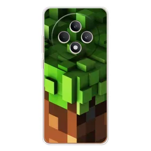 Чехол Майнкрафт на OPPO Reno 12 F (AlphaPrint) Minecraft (текстура Майнкрафт)