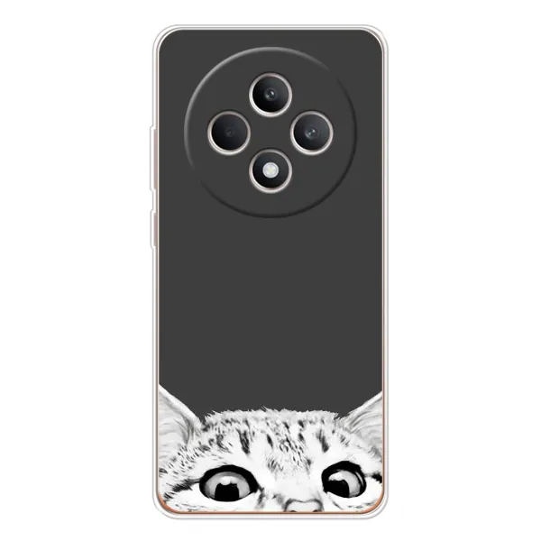 Чехол с принтом «Выглядывает кот» для OPPO Reno 12 F Чехол с принтом «Выглядывает кот» для OPPO Reno 12 F