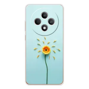 Чехлы с Цветами для OPPO Reno 12 F (VPrint) (Желтый цветок)