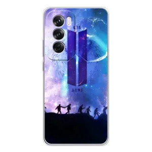 Чехлы BTS для OPPO Reno 12 Pro (AlphaPrint) (Army BTS)