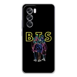 Чехлы BTS для OPPO Reno 12 Pro (AlphaPrint) (BTS стайл)