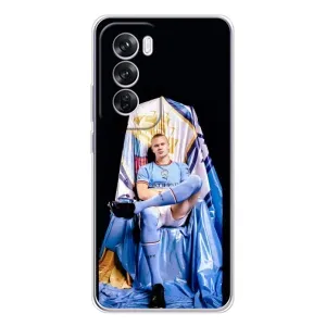 Чехлы с футболистом Ерлинг Холанд для OPPO Reno 12 Pro (AlphaPrint) (футболист Холанн)