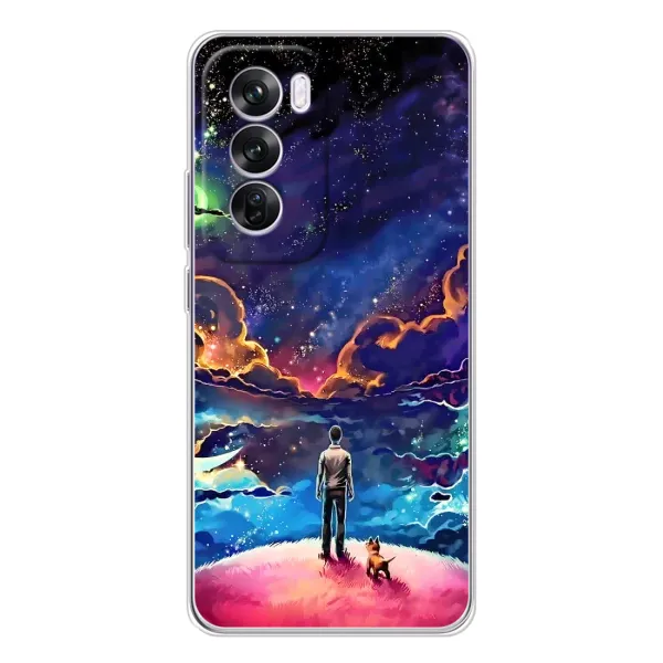 Чохол з принтом «Вид Галактики» для OPPO Reno 12 Pro