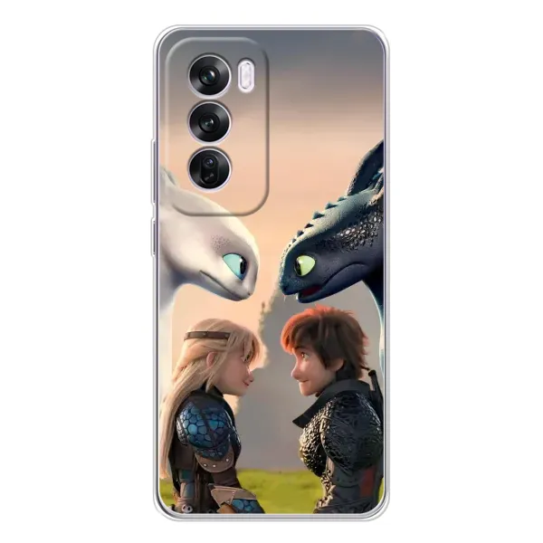Чехол с принтом «Иккинг и Астрид» для OPPO Reno 12 Pro
