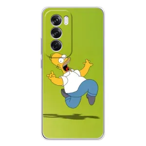 Чехол с Симпсонами для OPPO Reno 12 Pro (VPrint) (Гомер Симпсон)