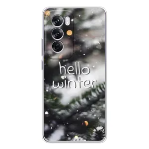 Новогодние, Праздничные Чехлы для OPPO Reno 12 Pro - 2024 год (Hello winter)