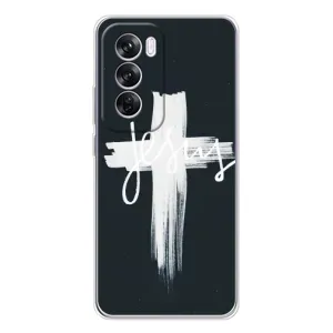 Чехол для OPPO Reno 12 Pro (AlphaPrint) - (Христианские) (Иисус)