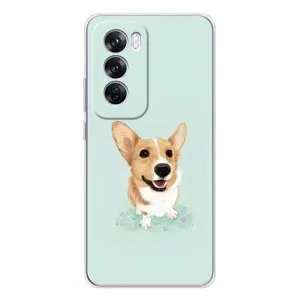 Чехлы с собаками для OPPO Reno 12 Pro (VPrint) (Корги)