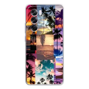 Силиконовый чехол с КАРТИНКАМИ лето для OPPO Reno 12 Pro (AlphaPrint) (Летний отпуск)