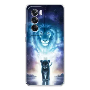 Чехол со Львом для OPPO Reno 12 Pro (VPrint) (Маленький лев)