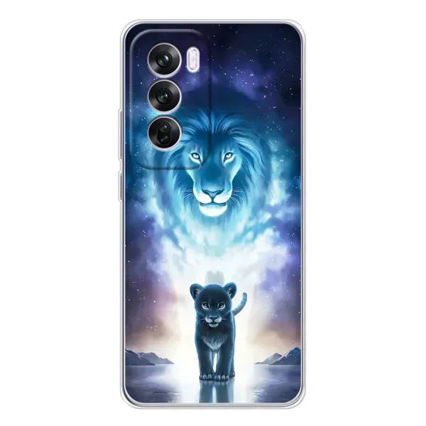 Чехол с принтом «Маленький лев» для OPPO Reno 12 Pro