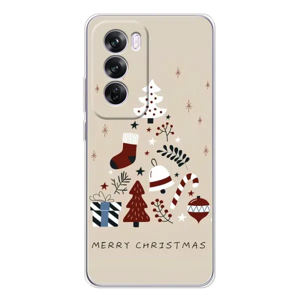 Чохол з принтом «Merry Christmas» для OPPO Reno 12 Pro Чохол з принтом «Merry Christmas» для OPPO Reno 12 Pro