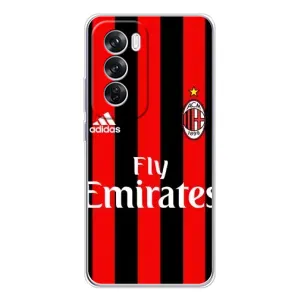 Чехлы для OPPO Reno 12 Pro (VPrint) - Футбольные клубы (Milan)