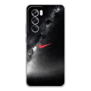 Чехол для OPPO Reno 12 Pro - с принтом Найк (AlphaPrint) (Найк красный)