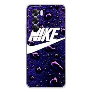 Чехол для OPPO Reno 12 Pro - с принтом Найк (AlphaPrint) (Найк принт)