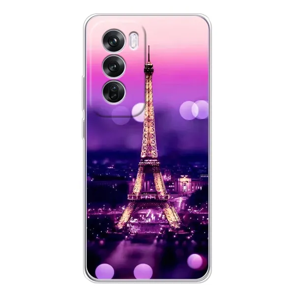 Чехол с принтом «Париж Башня» для OPPO Reno 12 Pro