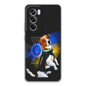 Чехлы с картинкой собаки Патрон для OPPO Reno 12 Pro (AlphaPrint) (Патрон собачка)