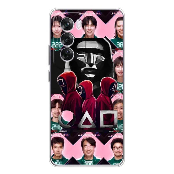 Чохол з принтом «Учасники Гра кальмара» для OPPO Reno 12 Pro Чохол з принтом «Учасники Гра кальмара» для OPPO Reno 12 Pro