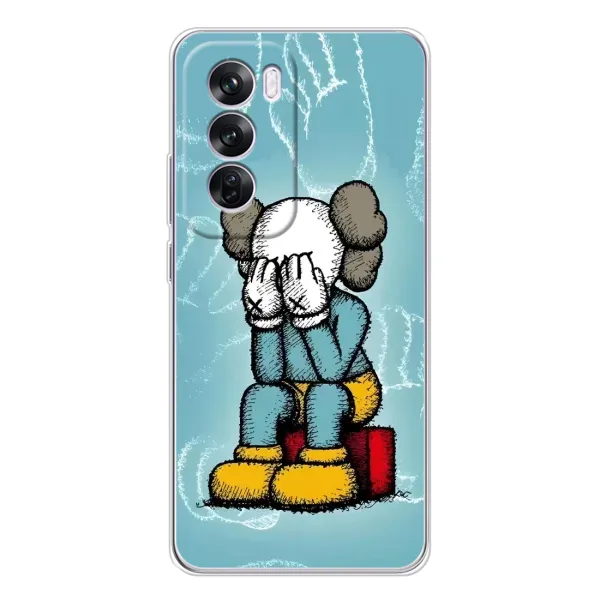 Чехол с принтом «Плач Bearbrick» для OPPO Reno 12 Pro