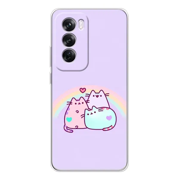 Чехол с принтом «Радужные котики» для OPPO Reno 12 Pro Чехол с принтом «Радужные котики» для OPPO Reno 12 Pro