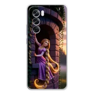 Чехол Рапунцель для OPPO Reno 12 Pro (Рапунцель на башне)