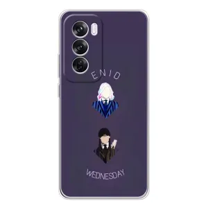 Чехлы Венсдей на OPPO Reno 12 Pro Уэнсдей (AlphaPrint) (Уэнздей и подруга)