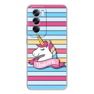 Чехол для Оппо Рено 12 Про - (Единорожки - Новинки) (AlphaPrint) (Unicorn)