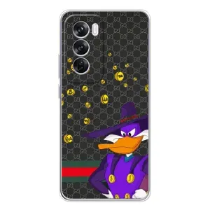 Брендновые Чехлы для OPPO Reno 12 Pro - (PREMIUMPrint) (Утка Гуччи)