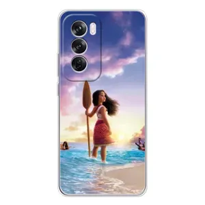 Чехол с мультфильмом Моана OPPO Reno 12 Pro (Моана с веслом)