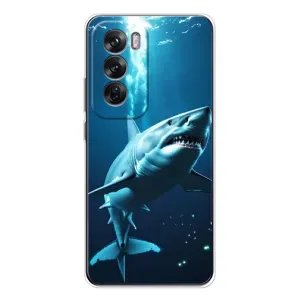 Чохол з картинкою 'Хижаки' для OPPO Reno 12 (Акула під водою)